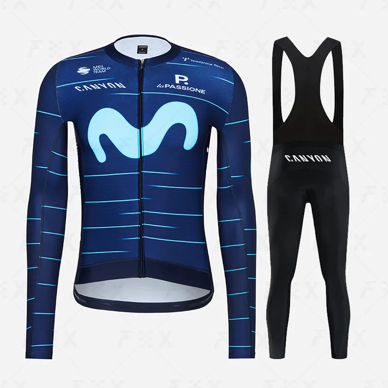 

canyon Autumn Cycling set Men Long sleeve Jersey Road Bike Shirt MTB uniform maillot Spring Bicycle Clothing Riding Sportwear
