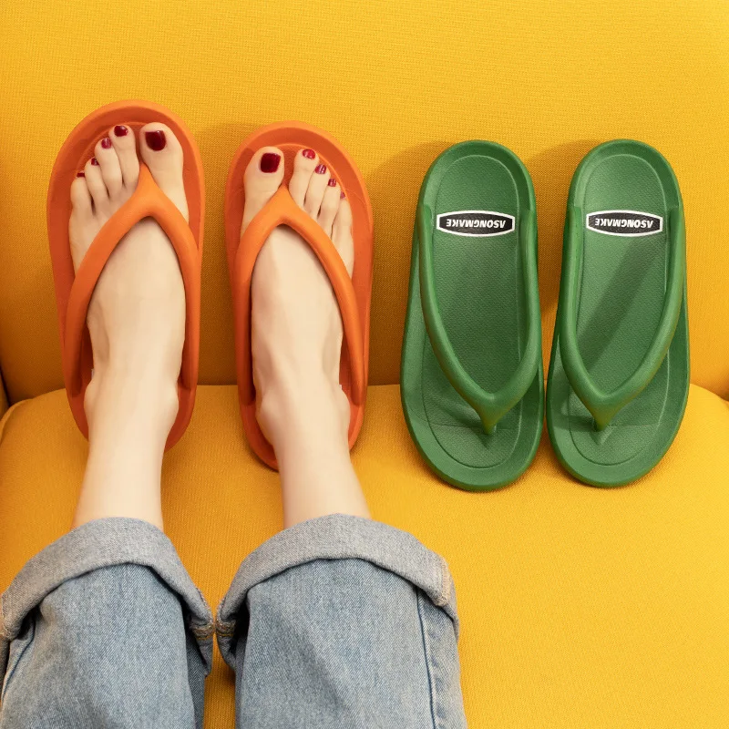 Новинка лета 2021 шлепанцы сандалии Нескользящие износостойкие на толстой подошве