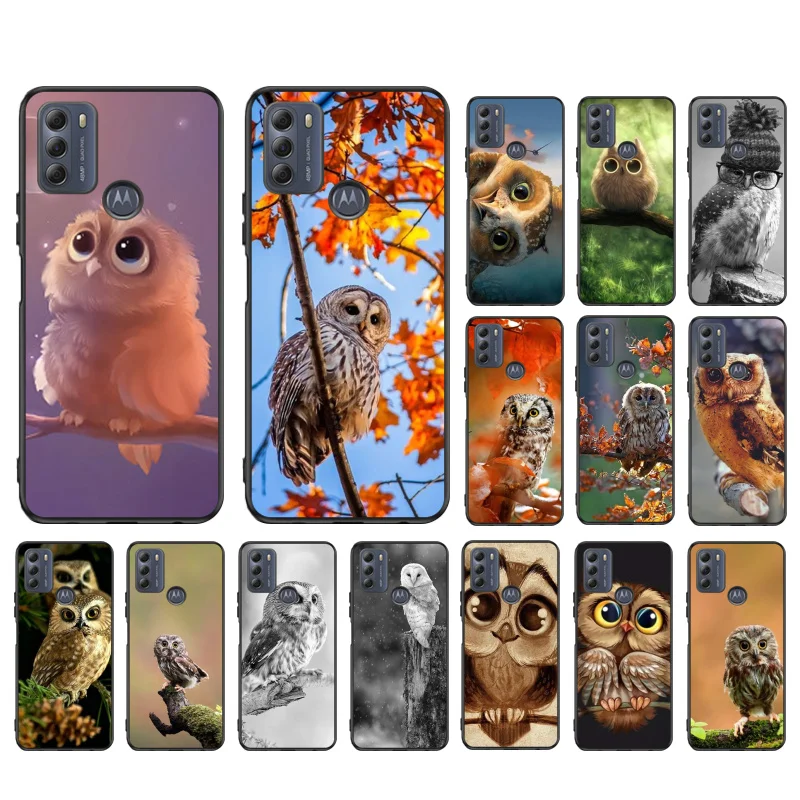 

Owl Case for Motorola G22 G60 G52 G100 G Stylus G30 G10 G20 G50 GPure E32 E20 E40 E7Power Edge20 lite Pro OneAction