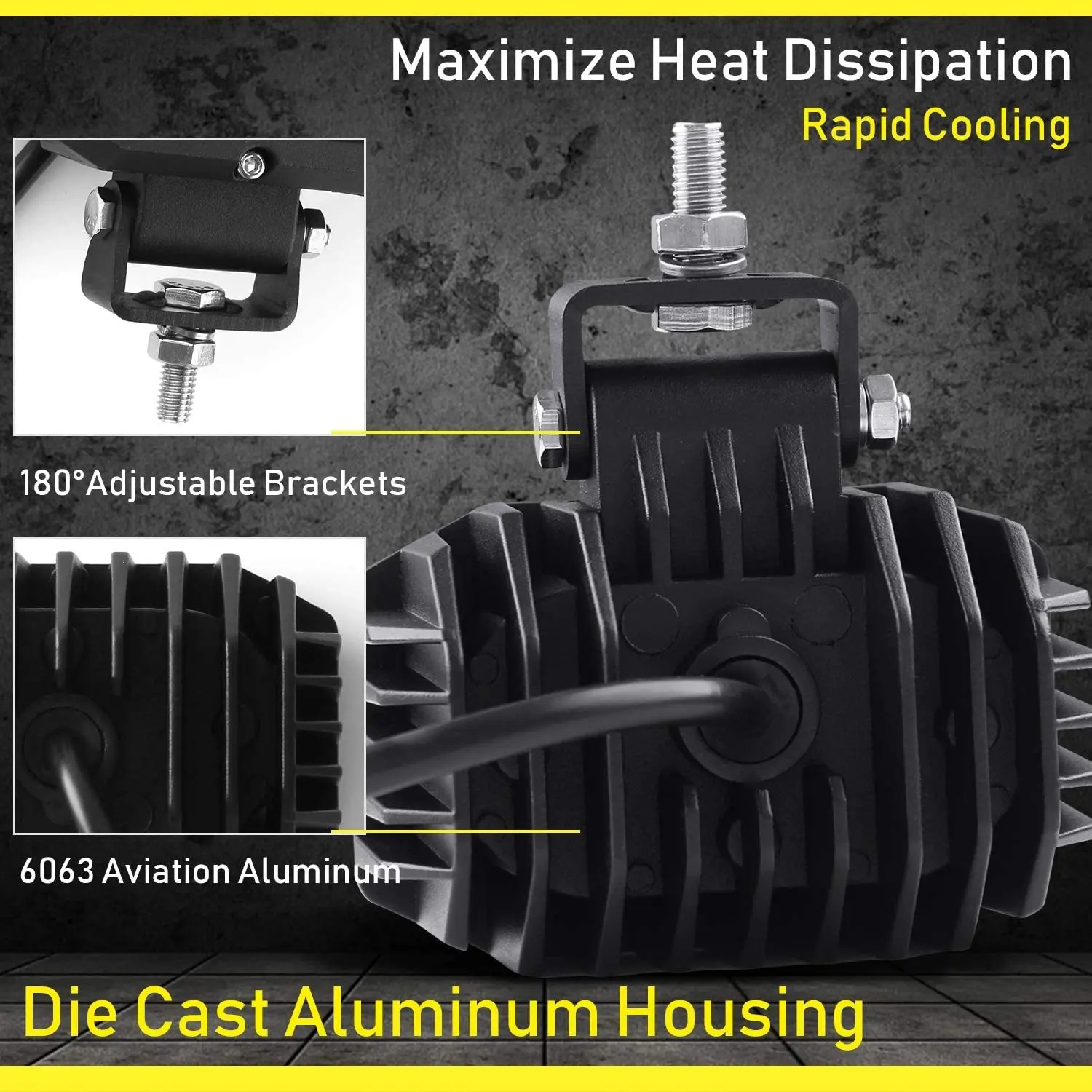 12D светодиодный рабочий свет противотуманные фары прожектор для вождения