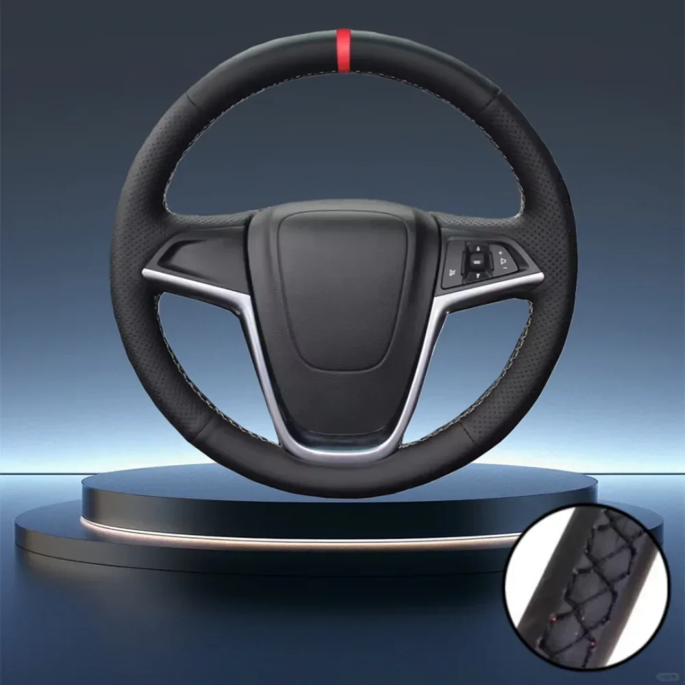 

Сшитый вручную чехол на руль для Opel Astra (J) 2010-2015 Ampera 2012-2015 Meriva (B) 2010-2017 Zafira Tourer Astra GTC