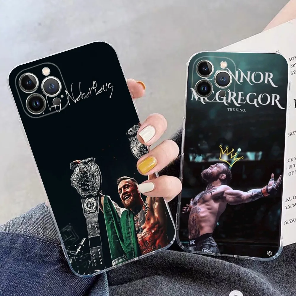 C-Conor M-McGregor Boxing Phone Case Silicone Soft for iphone 16 15 14 13 12 11 Pro Mini XS MAX Plus X Cover