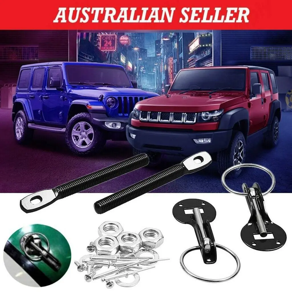 

Car Modification Hood Lock Accessories Racing Car Modification Universal Hood Hood Lock Universal Aluminum Alloy