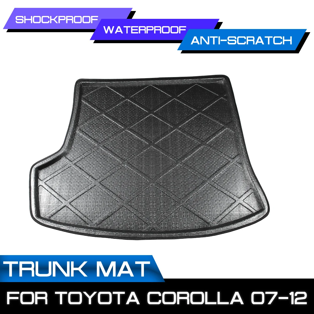 

Car Rear Trunk Boot Mat Waterproof Floor Mats Carpet Anti Mud Tray Cargo Liner For Toyota Corolla 2007 2008 2009 2010 2011 2012
