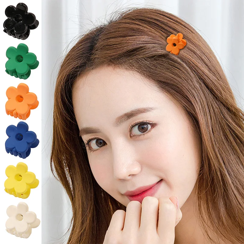 

Mini Flower Frosted Hair Clip Chic Barrettes Little Shark Clip Hair Accessories Crab Hairpins DIY Hair Styling Tool Hairpins