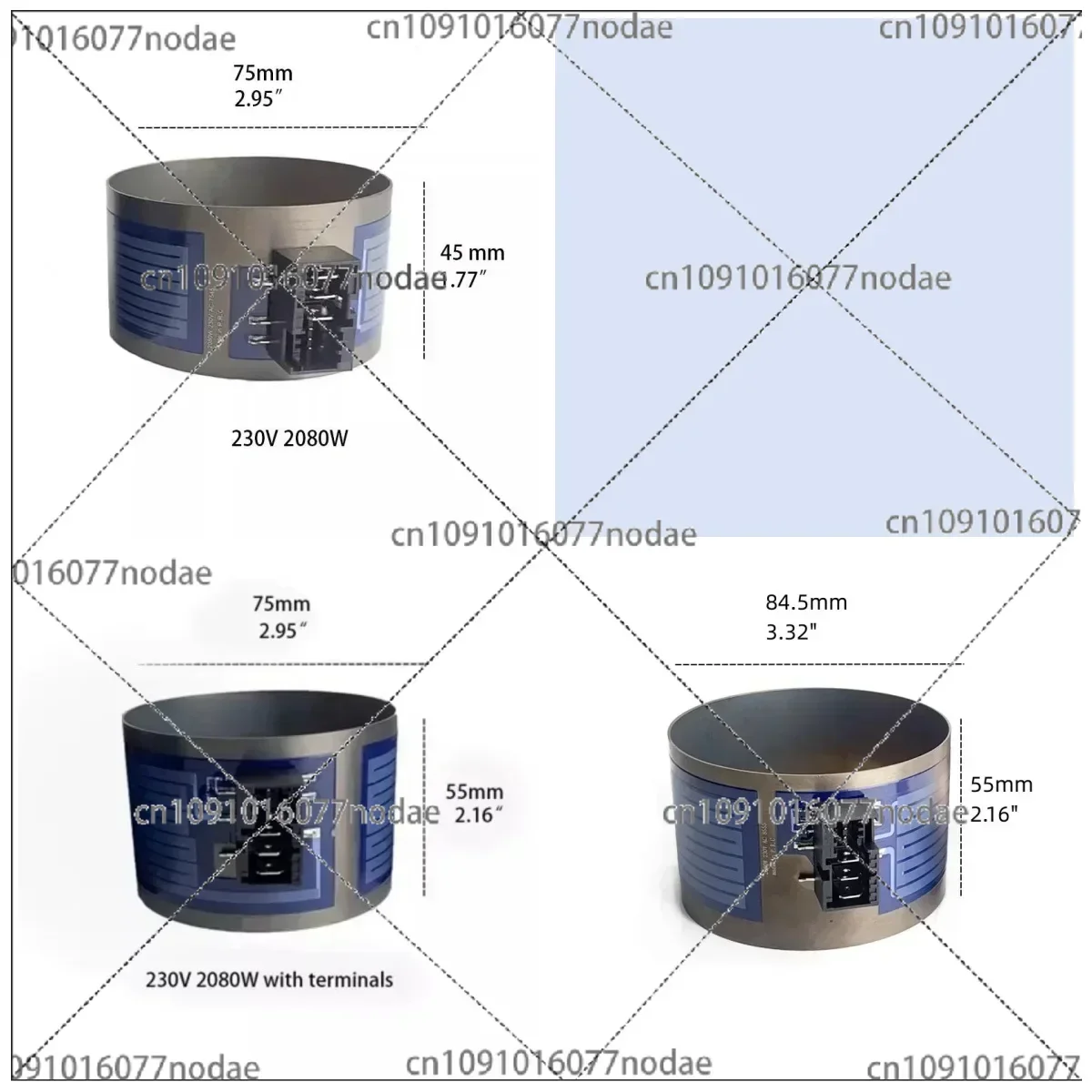 2080 Вт 230 В нагревательное кольцо для посудомоечной машины нагревательный элемент