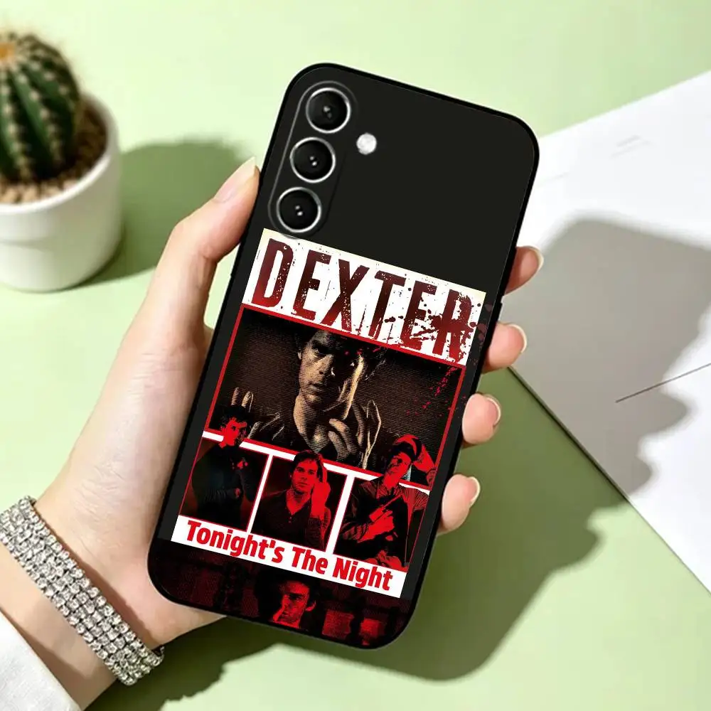 Фото Чехол для телефона D-Dexter Morgan, черный, силиконовый, мягкий, для Samsung Galaxy A73, A72, A71, A70, A53, A52, A51 №3