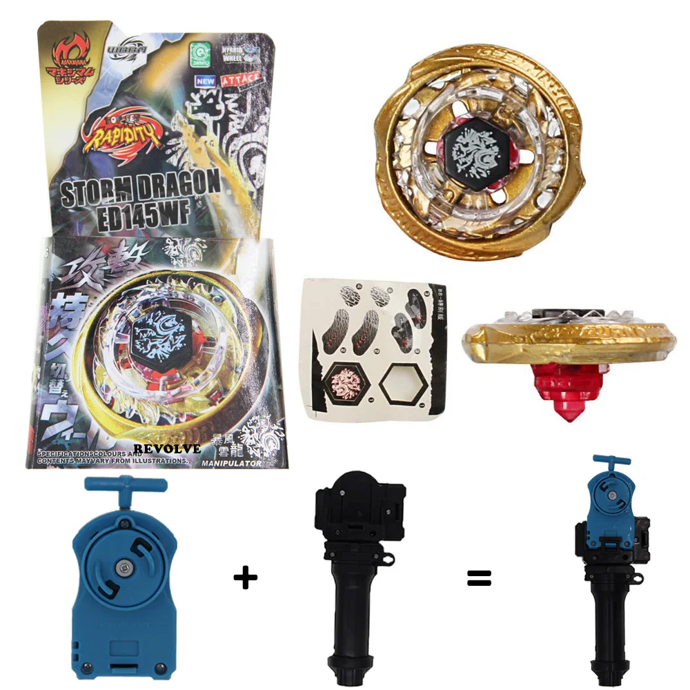 

Купить флуоресцентный волчок BEYBLADE Metal Fusion 4d BFXL Storm Dragon ED145WF с рукояткой + синяя пусковая установка