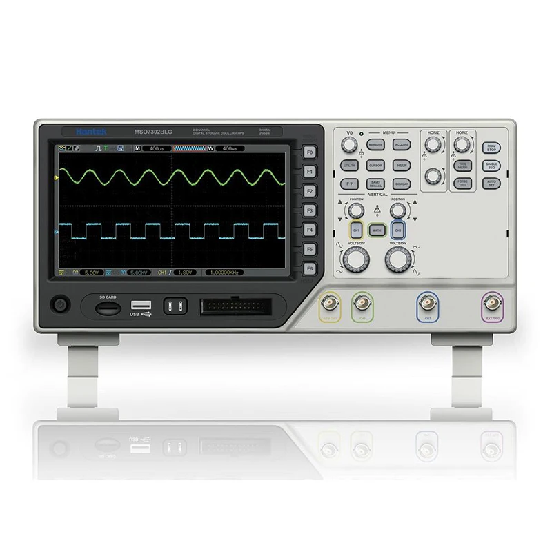 

Hantek MSO7304BLG Digital Dual Channel Oscilloscope Logic Analyzer 8 Channel Waveform Generator 300MHz Multimeter Oscilloscope