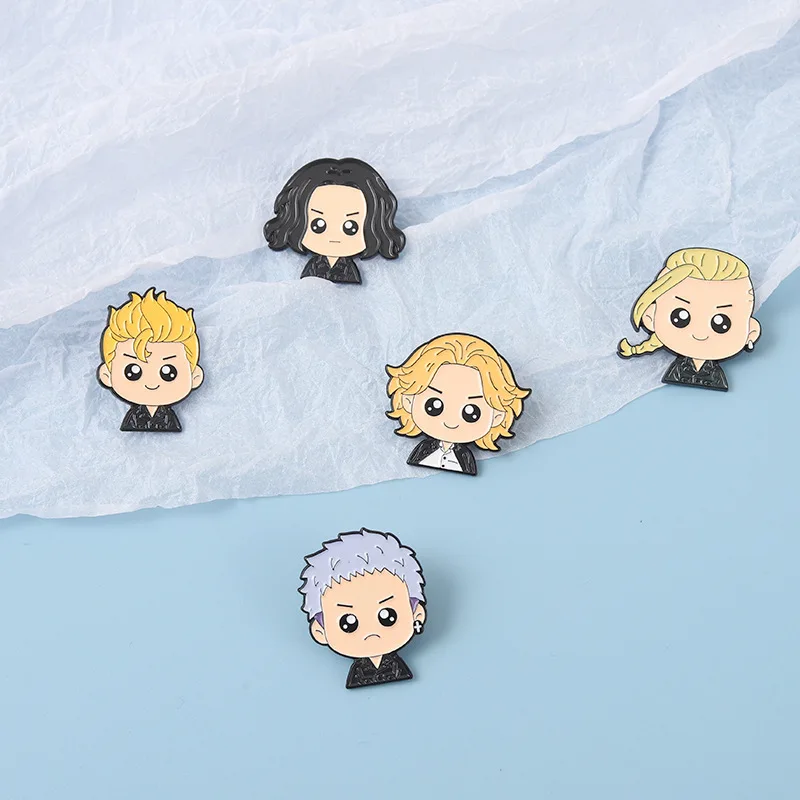 Эмалированные Броши с эмалью в стиле аниме Токийский Мститель броши булавкой Mikey