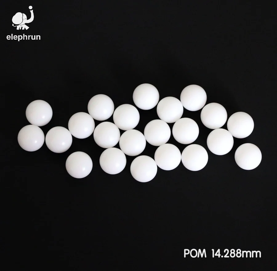 

9/16 ''(14,288 мм) Delrin Полиоксиметилен (POM) / Celcon твердые пластиковые шарики для шаровых клапанов и подшипников