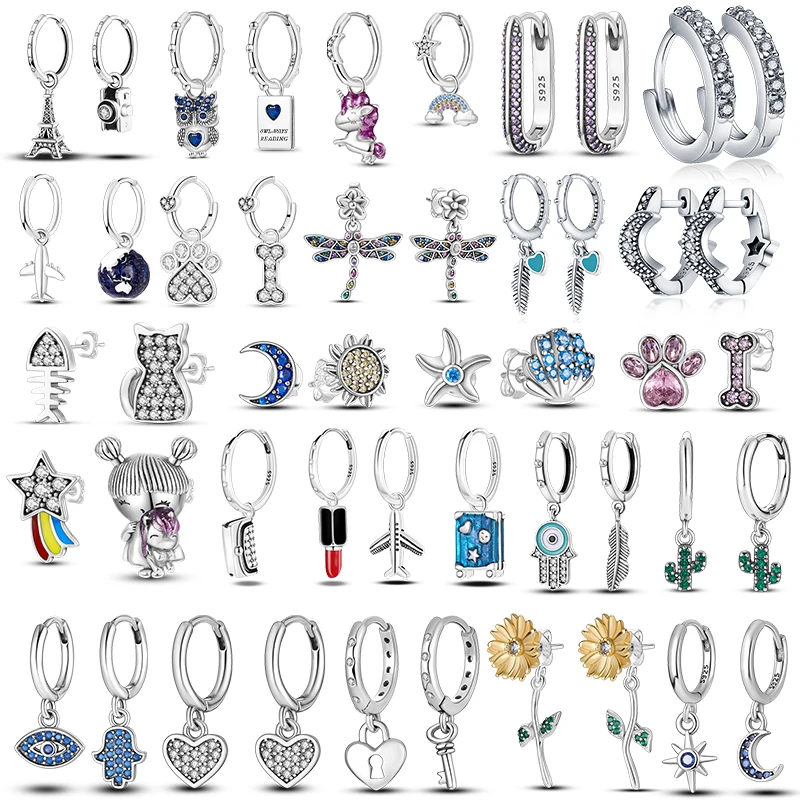 

NEW Charme Envío gratis Ohrringe 925 Silber Funkelnden Pflastern Stud Ohrring Geschenk Für Frauen Engagement Schmuck Jahrestag