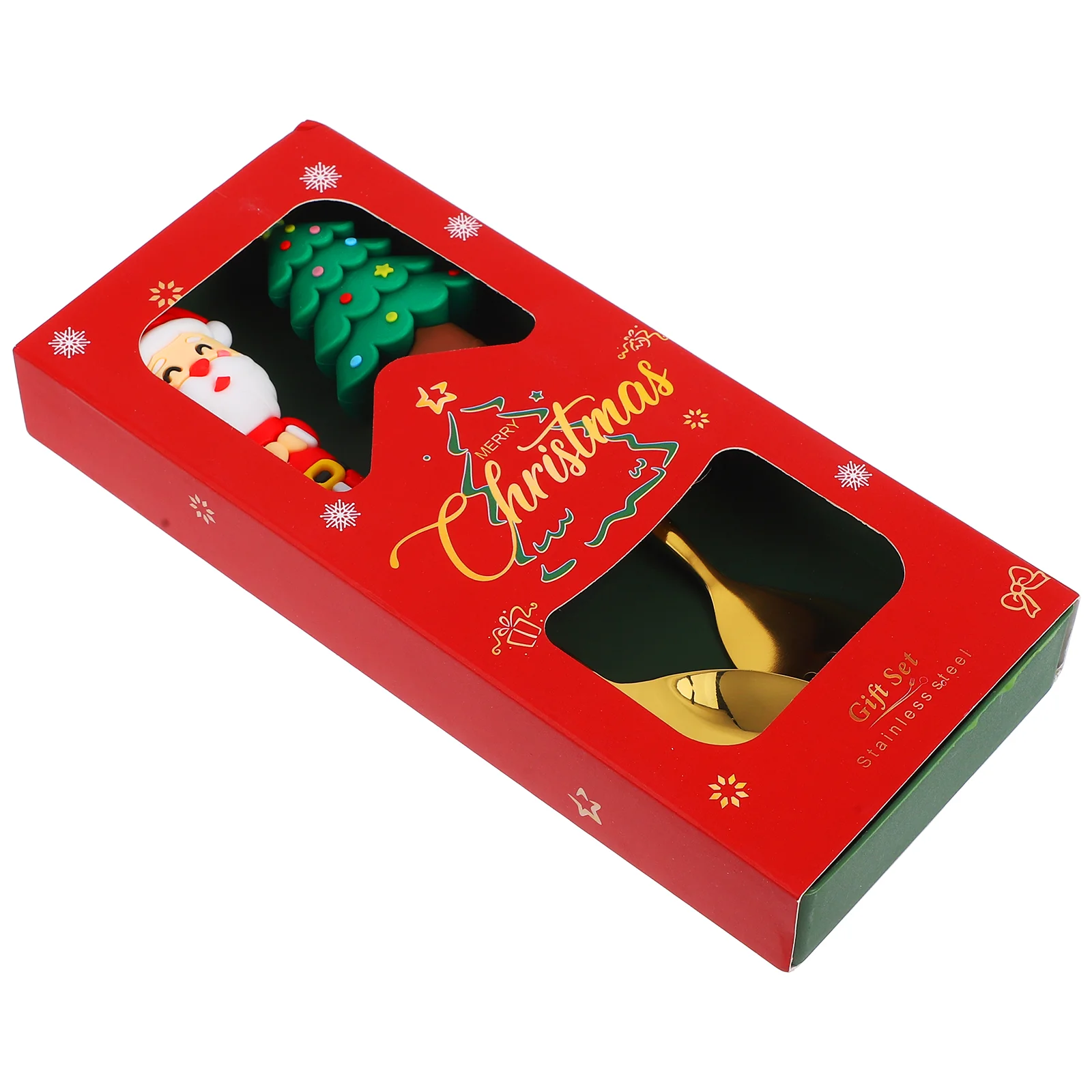 Чайные ложки Рождественская вилка и набор для смешивания кофе Лед Крошечное