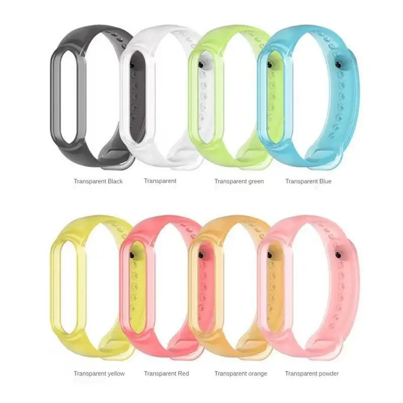 Frosted Strap For Xiaomi Mi Band 7 6 5 4 3 Wristband TPU Bracelet Wrist Straps Mi Band Sport Loop Dust Resistant Band 6 Band 7