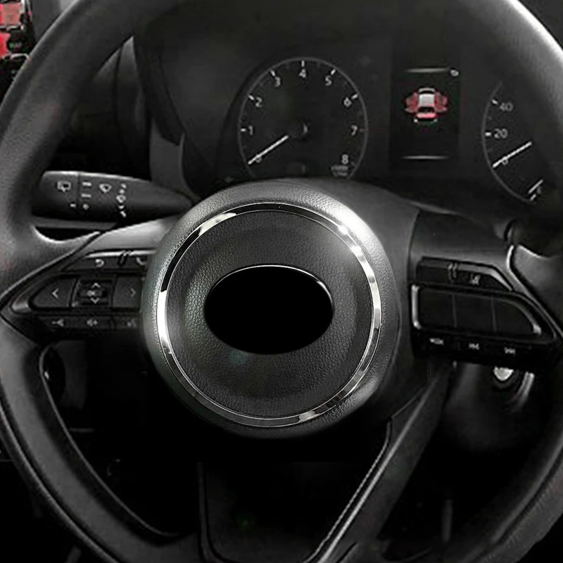 Автомобильное хромированное декоративное кольцо на руль для Toyota Yaris/Yaris Cross 2020 2021