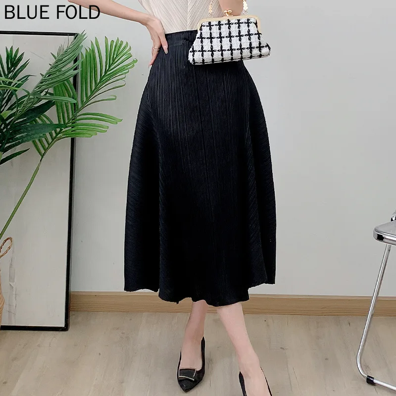 Женская Асимметричная плиссированная юбка с высокой талией Повседневная