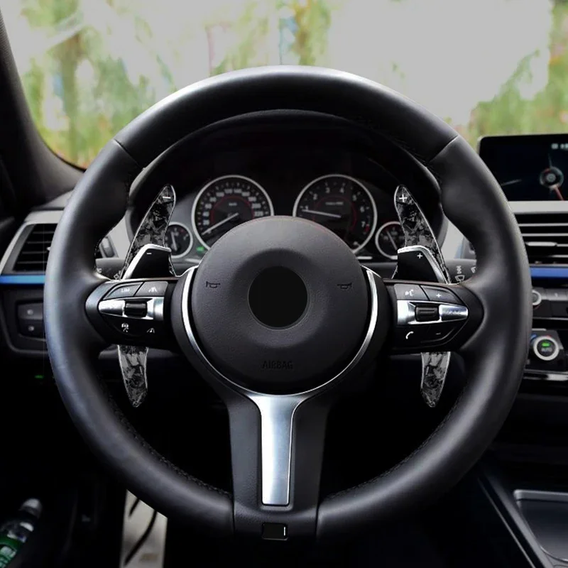 Кованое углеродное волокно автомобильный интерьер рулевое колесо лепестки