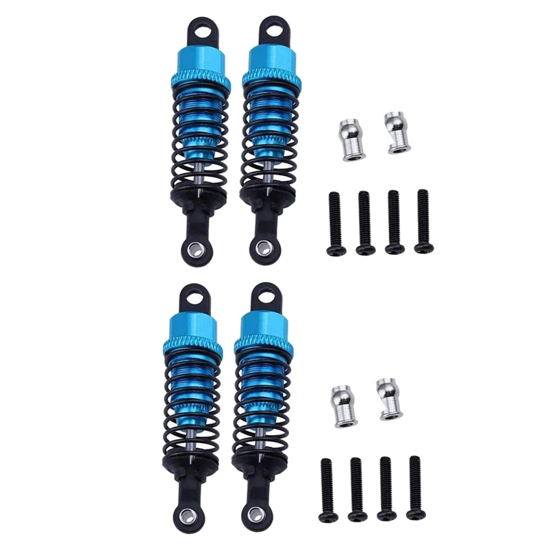 

NEW-4Pcs Aluminum Shock Absorber Upgrade Parts For 1:18 Wltoys A959 A969 A979 K929 Replacement A949-55 Rc Car Blue
