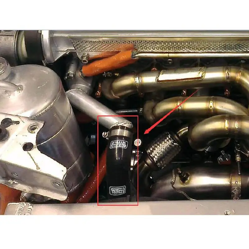 EPMAN - Черный и фиолетовый 1.88" 48мм 90 Градусов Наклонный силиконовый шланг турбо впуска для VW Polo EP-SS90RS48.