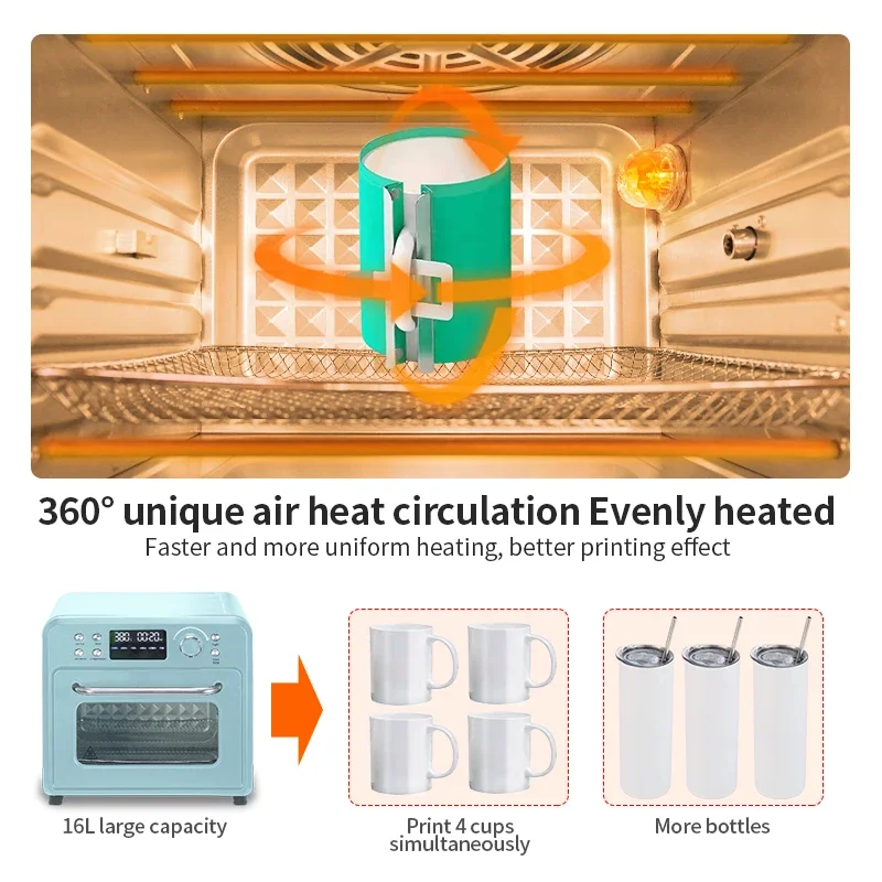 16л новая сублимационная печь для фритюрницы с цифровыми настройками ручная