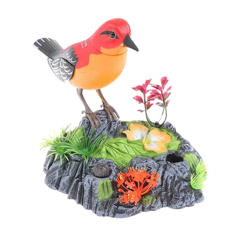 

Simulated Electronic Sound Activated Control Bird Toy Activate Chirping Singing With Noise Sensor
