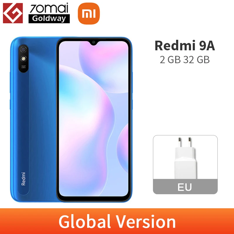 Смартфон Xiaomi Redmi 9A 2 + 32 ГБ 8-ядерный 6 53 дюйма 5000 мА ч 13 МП |