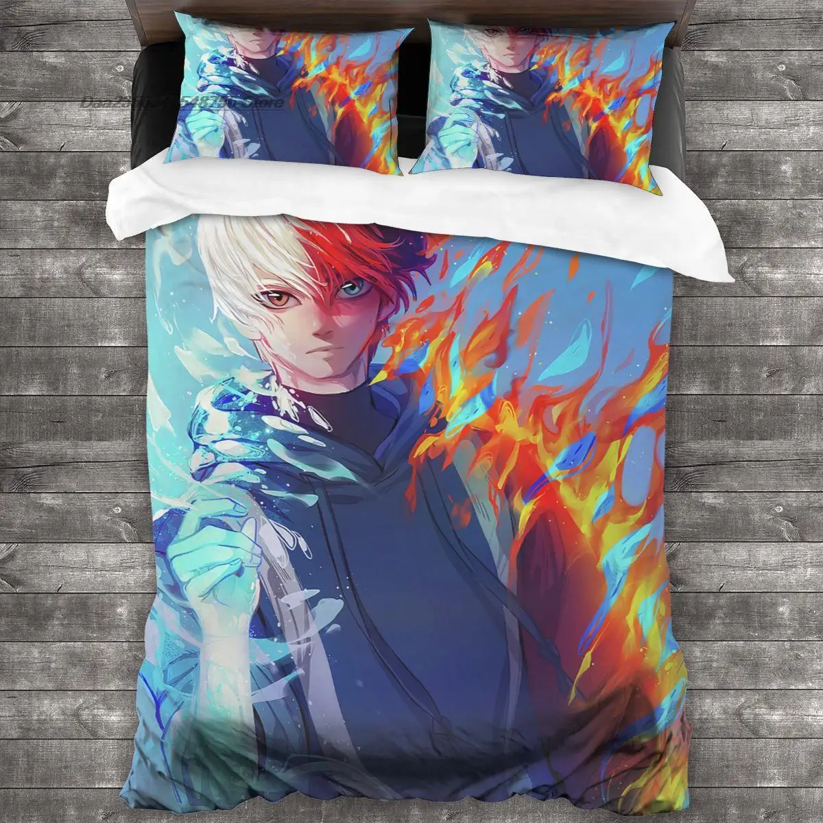 Фото Модный комплект постельного белья с 3D принтом в стиле аниме My Hero Academia Single Twin Full Queen King Size, комплект постельного белья для взрослых и детей, комплекты пододеяльников для спальни №2