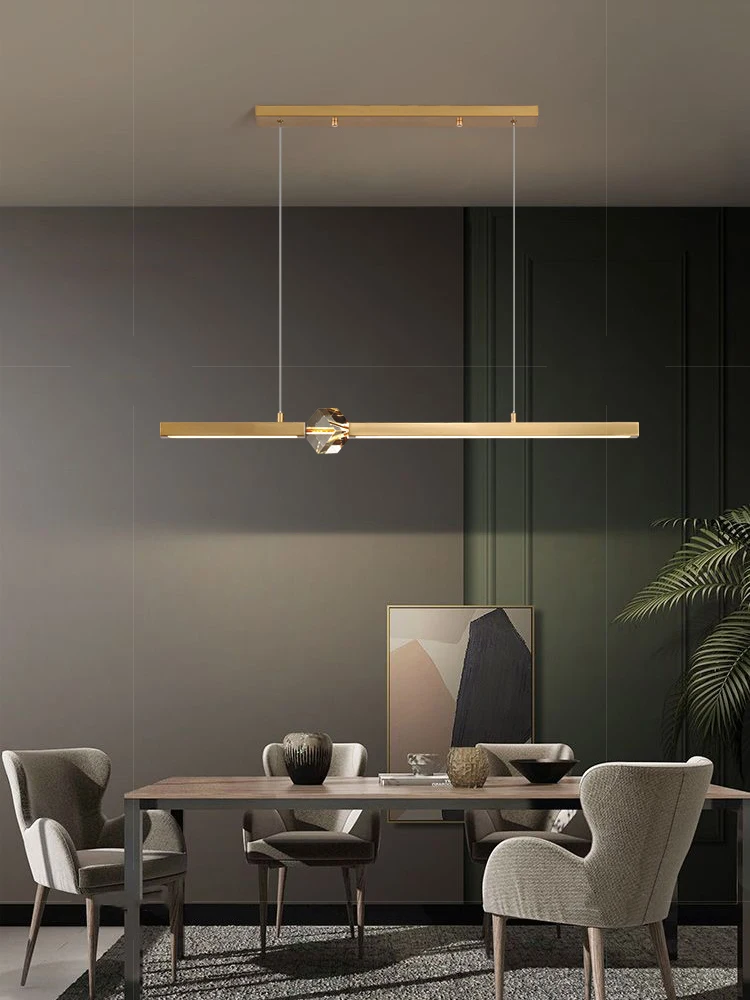 

Minimalism Art Design Diamond Crystal Chandelier Hanging Lamp Modern Suspension Indoor Dimmable LED Home Decor Appliance