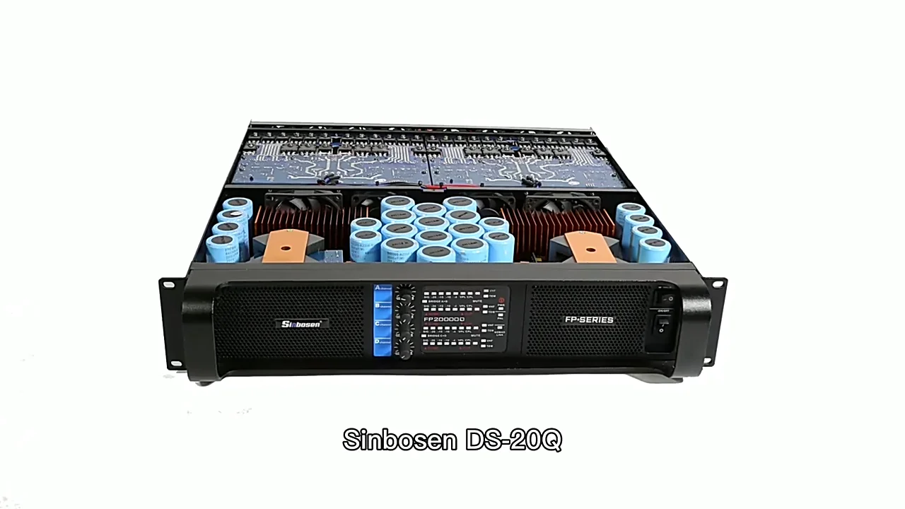 

Sinbosen music equipment studio DS-20Q church audio 4channel 2000 watt subwoofer power amplifier