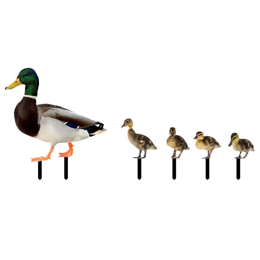 

Duck Stake Yard Sign Garden Animal Lawn Patio Decoration Decor Chicken Easter Ornaments Signs Ground Backyard Pathway Insert