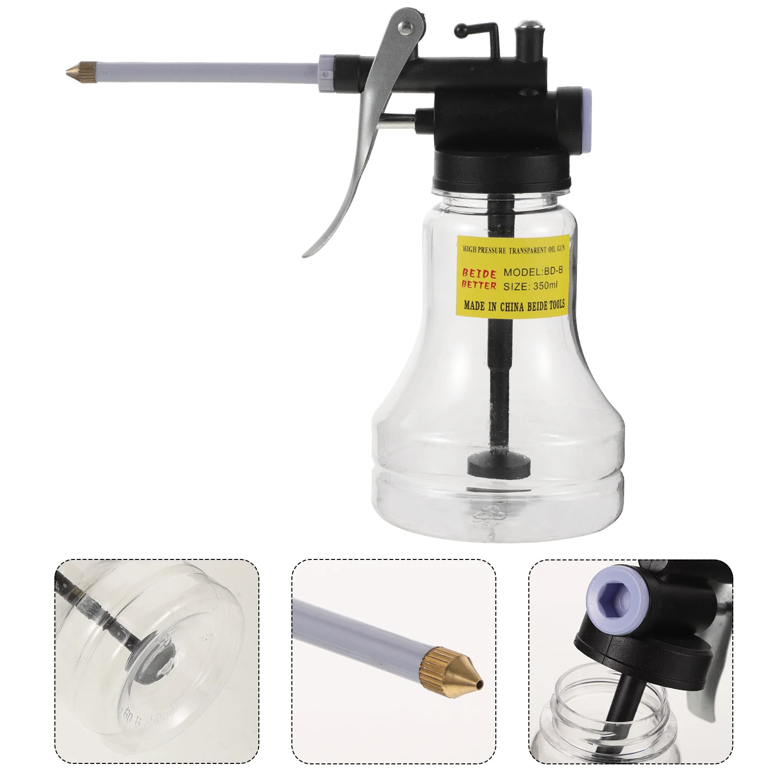 Прозрачная бутылка для масла высокого давления инструмент блокировки