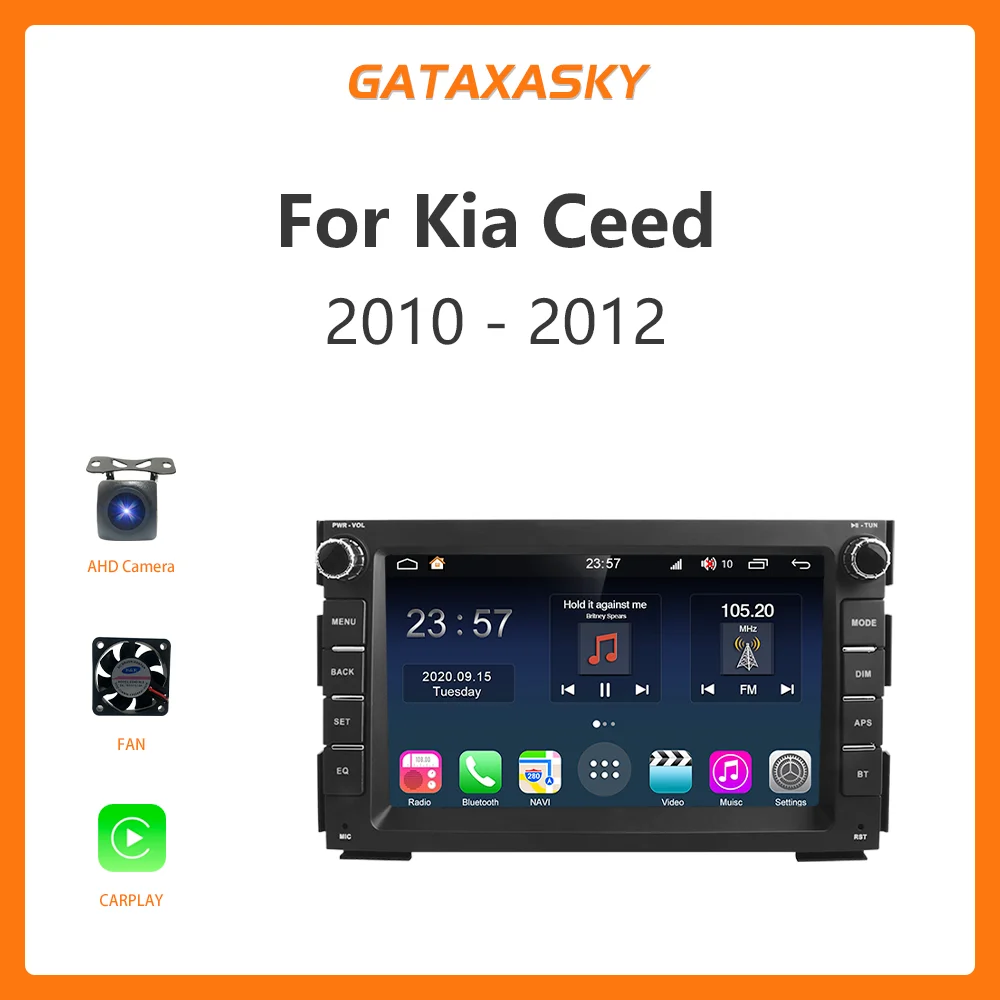 

Автомагнитола GATAXASKY, мультимедийный навигатор на Android для KIA CEED 2010 2011 2012 Venga 2010 2016 CarPlay Auto SWC GPS DSP