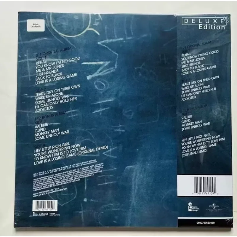 Подлинная виниловая пластинка Amy Winehouse Back To Black (2LP) для поклонников Эми Вайнхаус (art.: 3920db55be4f4) - 3920db55be4f4