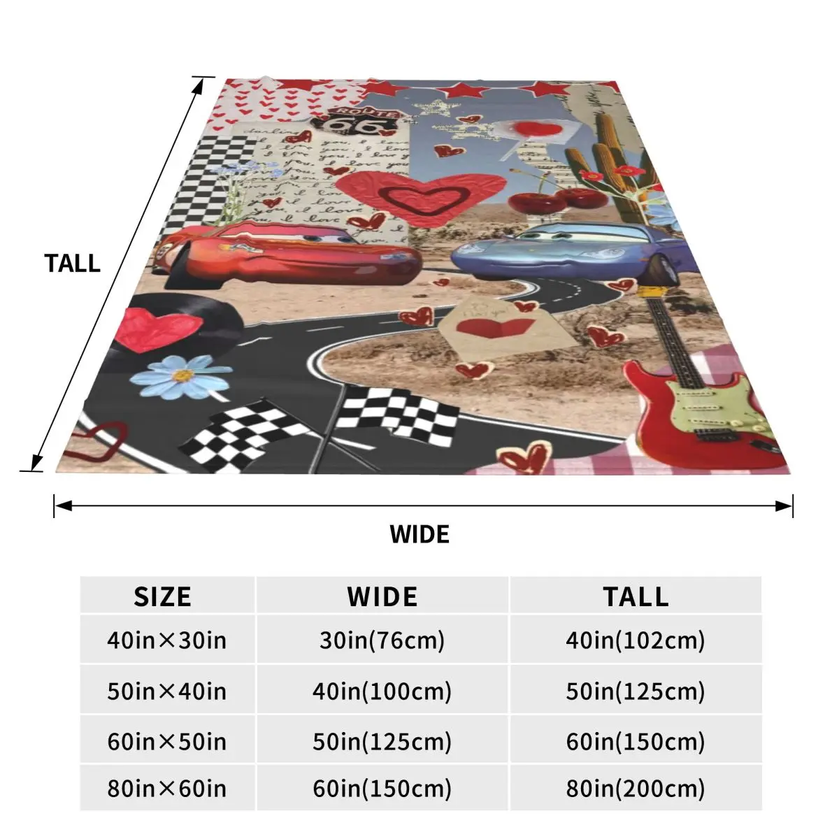 Прочное фланелевое одеяло Disney Pixar Cars — легкое в уходе флисовое для домашнего