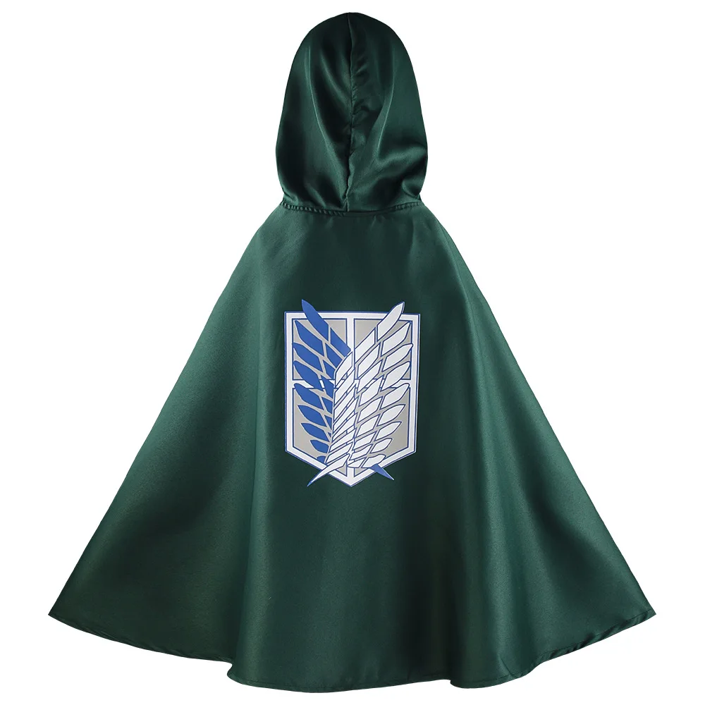 

Anime Attack on Titan Cos Cloak Shingeki no Kyojin Scouting Legion Aren Levi Mikasa Capes Cosplay Costume Halloween Carnival