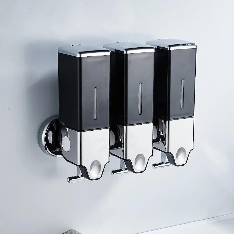 

500Ml Soap Dispenser Wall Mounted Square Manual Shower Soap Dispenser Liquid Soap Container Household Bathroom Accessories