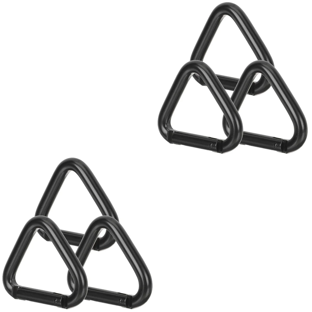 

6 Pcs Grapple Triangle Carabiner Travel Keychain Keys Hooks Aluminum Alloy Carabiners