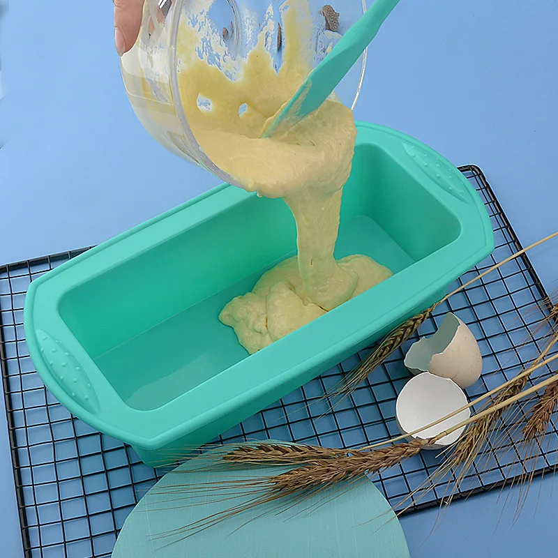 

Rectangular Silicone Mold Baking Tools Candy Toast Mould Easter Bread Baking Tool DIY Kitchen Supplies Cake Bakeware Pan