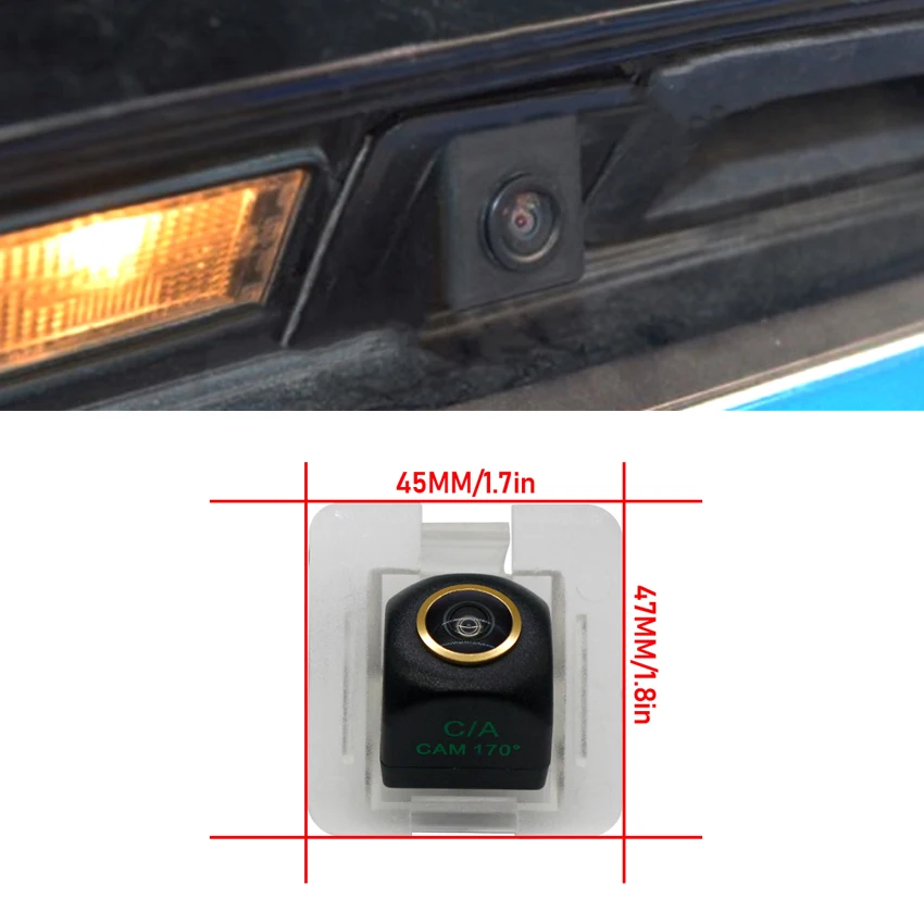 170 ° AHD 1920 × 1080P рыбий глаз камера заднего вида широкоугольная CCD для Mercedes Benz X204 GLK