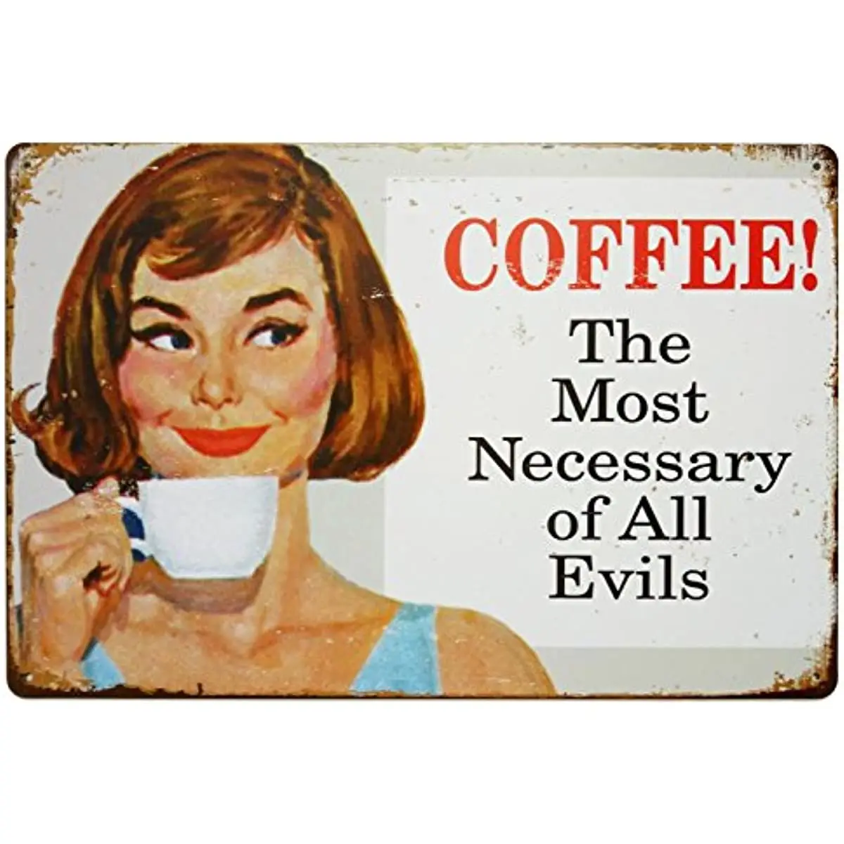 

Оловянная вывеска в виде кофейного кофе, Самый Необходимый из всех мозолей, металлический Ретро-постер для бара, паба, металлическая Настен...