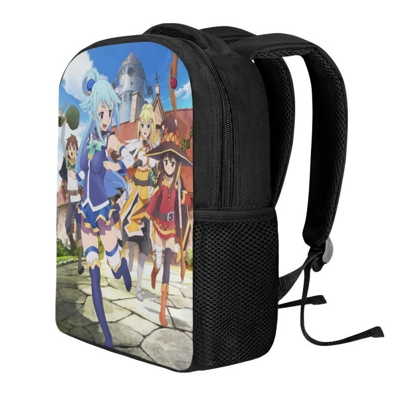 Twoheartsgirl Anime KonoSuba School Bag for Kids Cartoon Baby Backpack Pencil Bag Set Toddler Children Mini Schoolbag Pencilcase