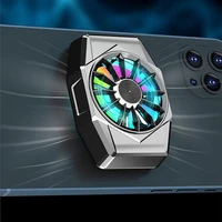 x11 portable universal magnetic mobile phone cooling fan fr pubg cooler w rgb colorful breathing light for ios android radiator