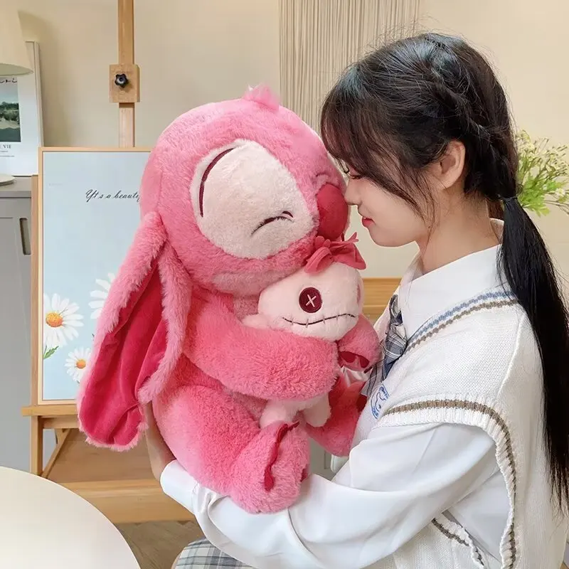 Плюшевые игрушки Kawaii Disney Сакура Стич мягкий розовый с скраппом плюши эльф Диснея