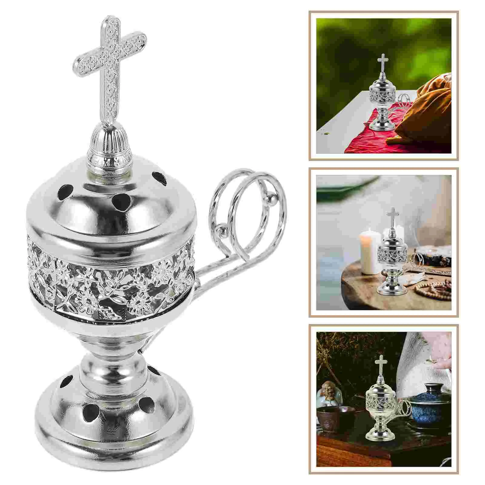 

Metal Burner Vintage Cone Holder Stand Decorative Burner
