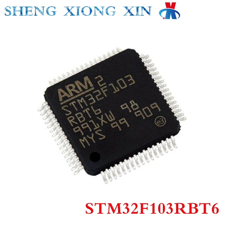1шт 100% STM32F103RBT6 LQFP-64 ARM микроконтроллеры - Интегральная схема MCU STM32F103