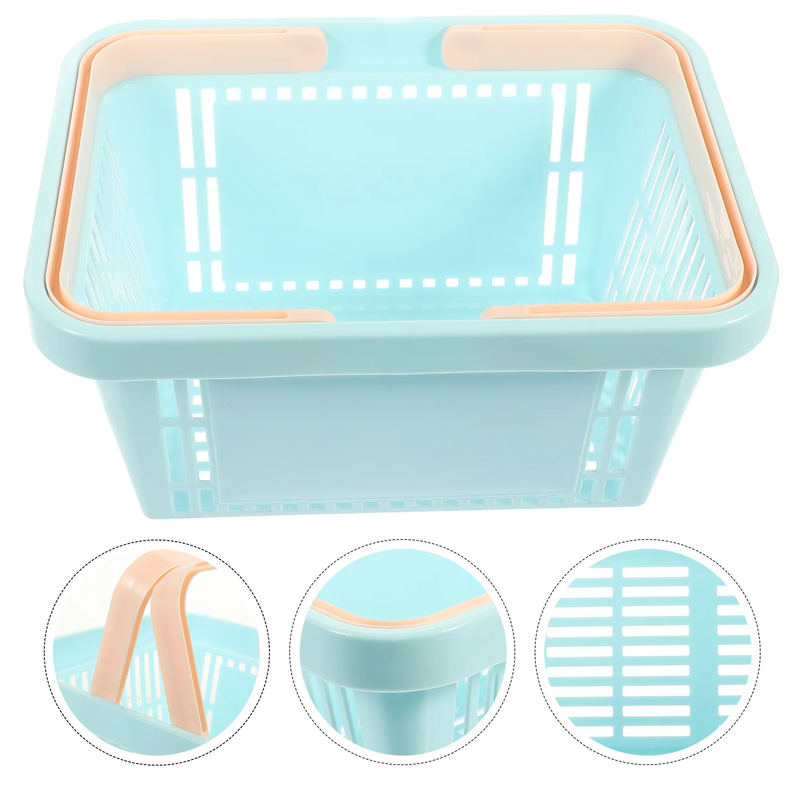 

Basket Baskets Storage Organizer Toiletry Bathroomsmall Caddycart Tote Shower Shopping Toys Mini Items Dishwasher Bin Portable