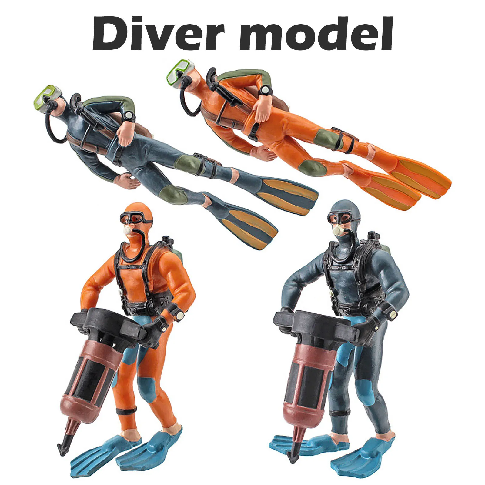 Современный стиль набор декоративных фигурок из смолы дайвер с флейтой
