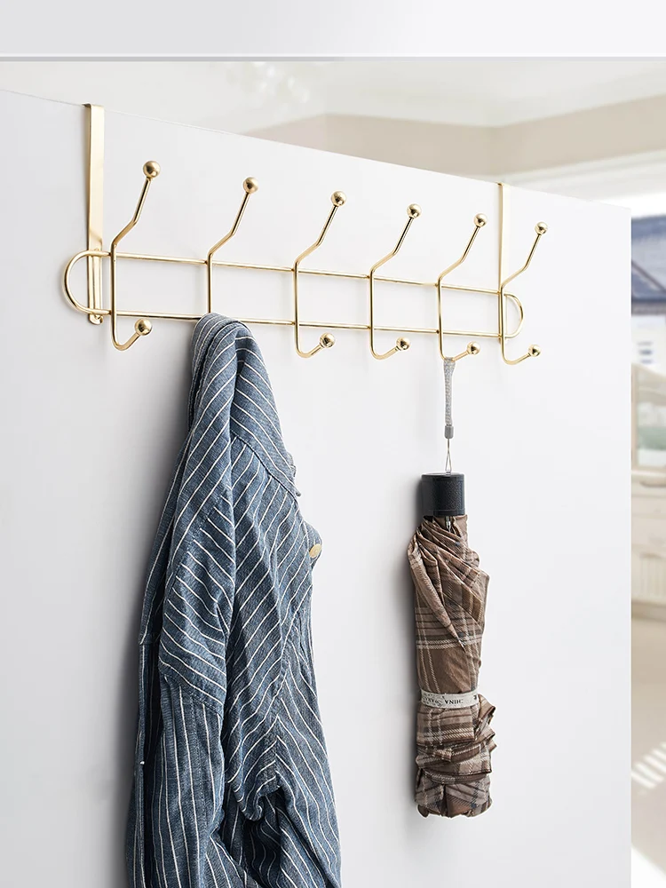 

Creative hanger on the door wall hanging bedroom room entry door rear wall key coat and cap storage hook