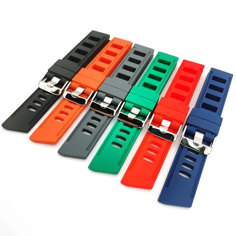 Silicone watch strap Waterproof bracelet 20mm 22mm Universal