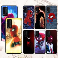 cool marvel spiderman art for t mobile revvl v 5g 4 revvl v plus 5g 4 black phone case shockproof soft silicone cover capa